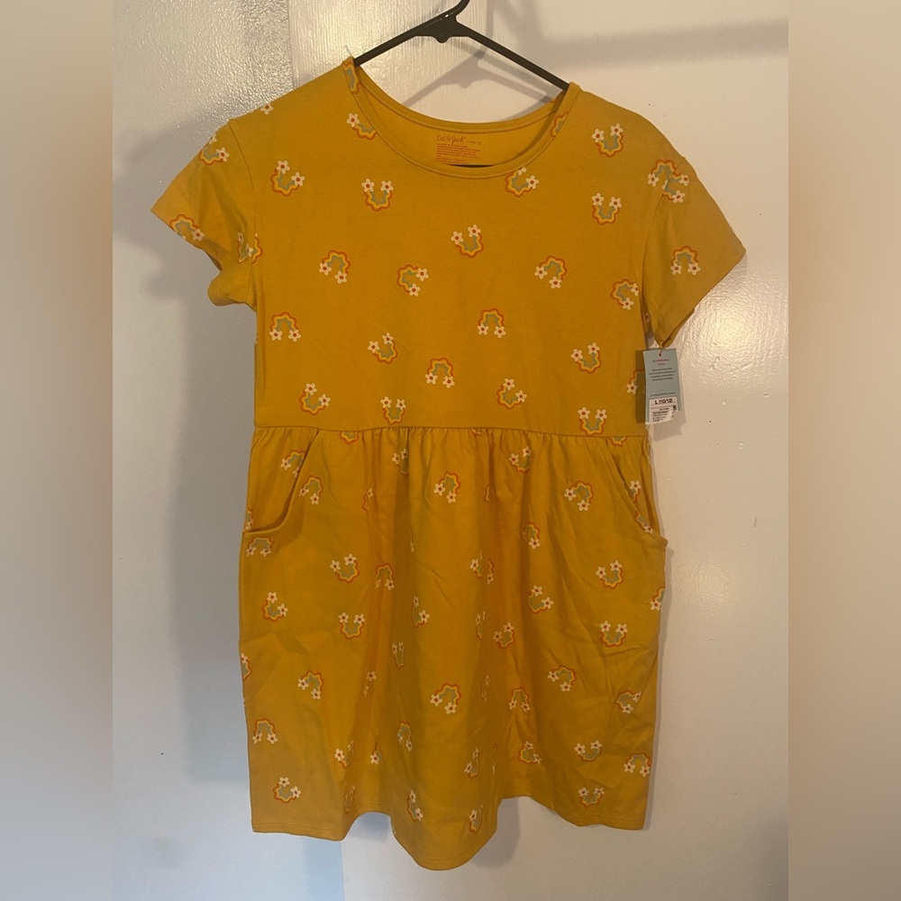 Cat & Jack Yellow Short Sleeve Dress